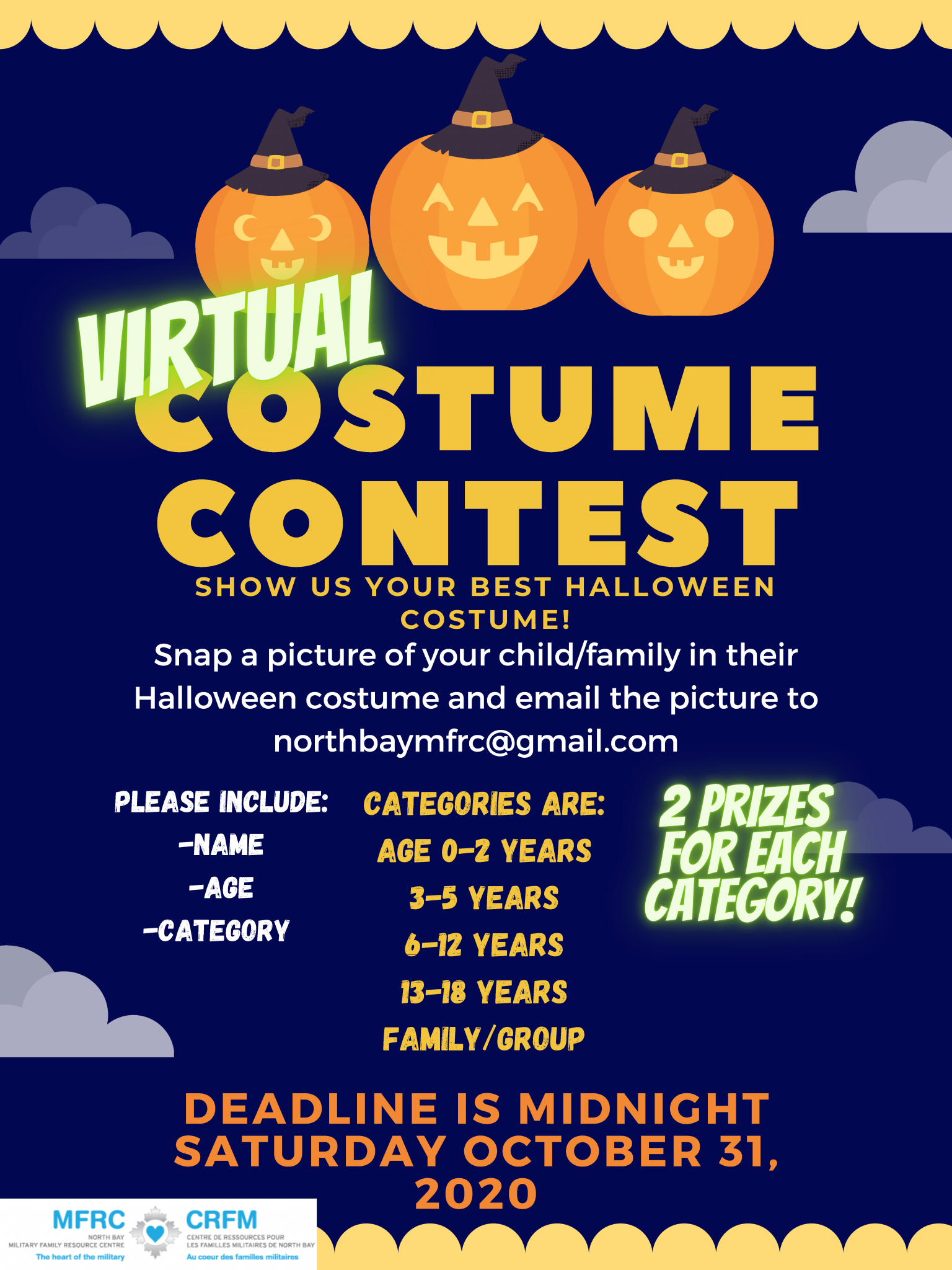 Virtual Costume Contest MFRC North Bay